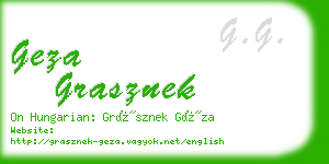 geza grasznek business card